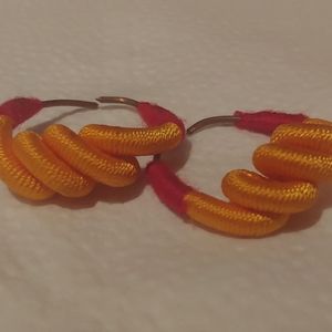 Threaded fulani earrings